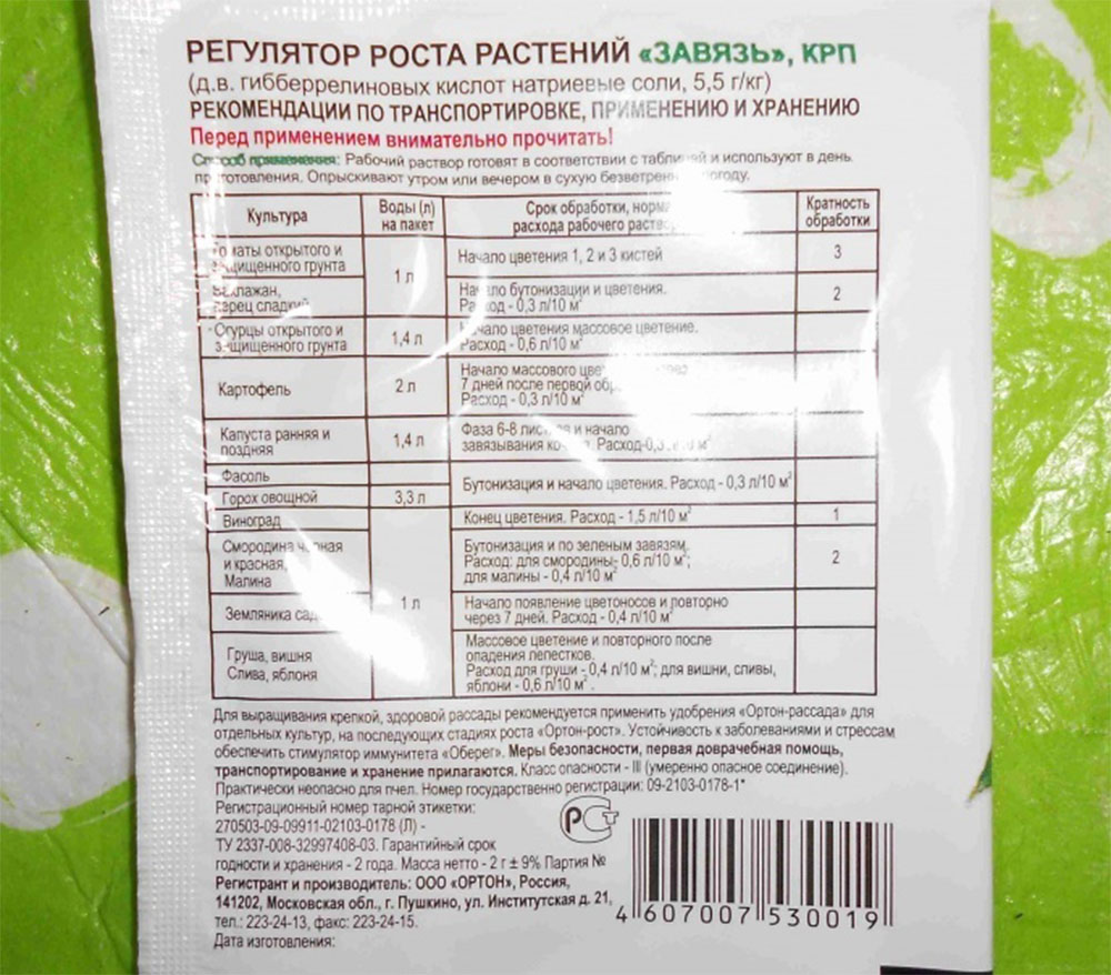 Инструкция по использованию «Завязи»